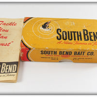Vintage South Bend Yellow Perch Teas Oreno Empty Box