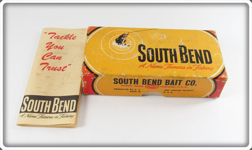 Vintage South Bend Yellow Perch Teas Oreno Empty Box