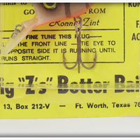 Big Z's Better Baits Ronnie Zint's Brown Crawdad Porky Ubangi On Card