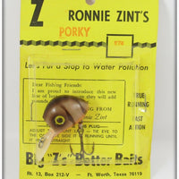 Big Z's Better Baits Ronnie Zint's Brown Crawdad Porky Ubangi On Card