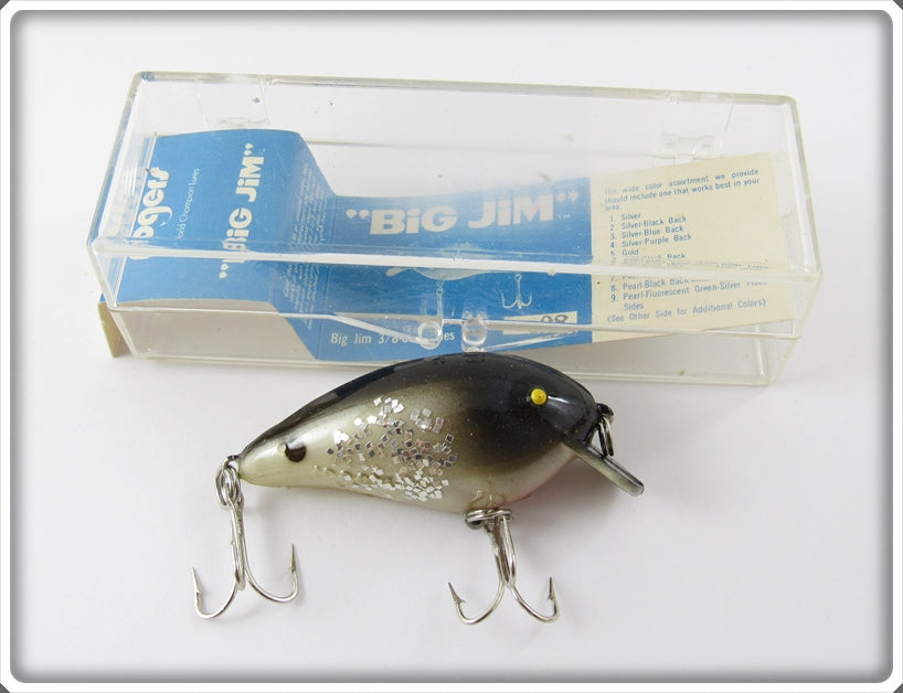 Rogers Pearl Black Back Silver Flake Big Jim In Correct Box 08