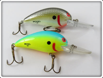 Bomber 6A Model A Pair: Chartreuse & Silver Scale