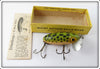 Arbogast Frog Spot Jitterbug In Box Bottom