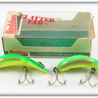 Heddon FY Yellow Green Fluorescent Clatter Tad Lure Pair In One Box
