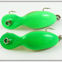 Heddon FY Yellow Green Fluorescent Clatter Tad Pair In One Box