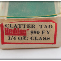Heddon FY Yellow Green Fluorescent Clatter Tad Pair In One Box
