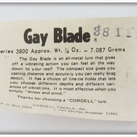 Cordell Smokey Joe Gay Blade In Correct Box 3811