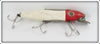 Vintage Pflueger Red & White Mustang Lure