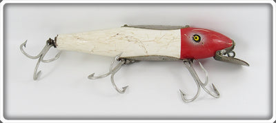 Vintage Pflueger Red & White Mustang Lure