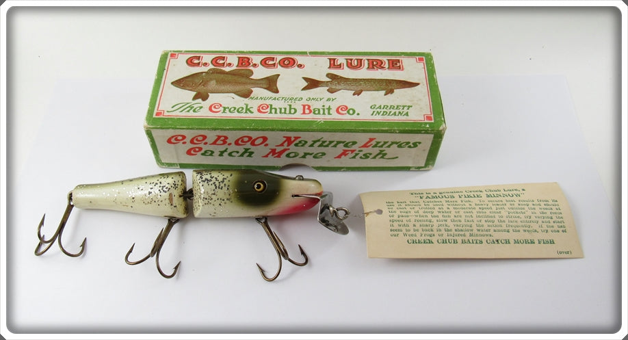 Creek Chub Silver Flash Jointed Pikie In Correct Box 2618