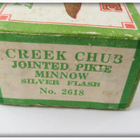 Creek Chub Silver Flash Jointed Pikie In Correct Box 2618