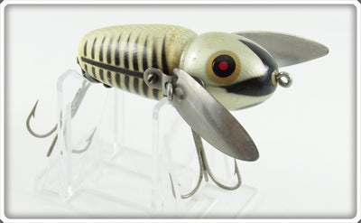 Vintage Heddon Silver Shore Crazy Crawler Lure