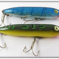 Heddon Original Zara Spook Pair: Blue Glitter & Bullfrog