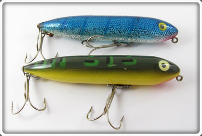 Heddon Original Zara Spook Pair: Blue Glitter & Bullfrog