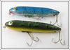 Heddon Original Zara Spook Pair: Blue Glitter & Bullfrog