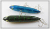 Heddon Original Zara Spook Pair: Blue Glitter & Bullfrog