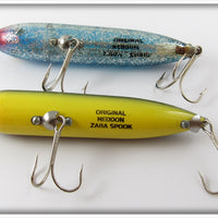 Heddon Original Zara Spook Pair: Blue Glitter & Bullfrog