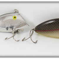 Tackle Industries Chrome & Black Scale Swimmin' Minnow Pair 