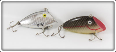 Tackle Industries Chrome & Black Scale Swimmin' Minnow Pair 