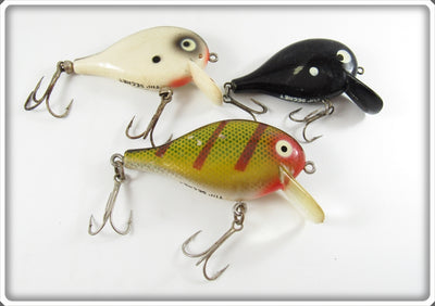 Doll White, Black & Perch Top Secret Lot Of Three Lures