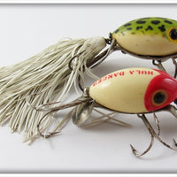 Arbogast Hula Dancer Pair: Red/White & Frog