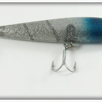 Vintage Rebel Blue Head Jumpin Minnow Lure 