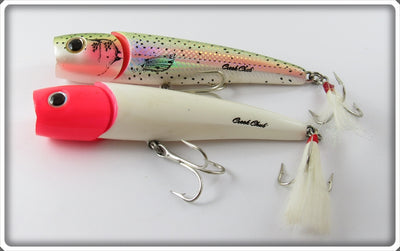Creek Chub Knuckle Head Pair: Rainbow Trout & Red/White