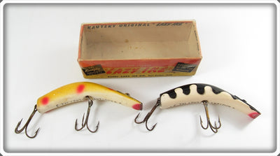 Kautzky Yellow Spotted & Black/White Lazy Ike Pair And Box