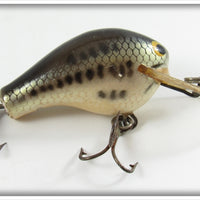 Vintage Bagley Little Bass On White Honey B Lure