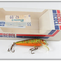 Vintage Rebel Naturalized Perch Tiny Minnow Lure In Box 