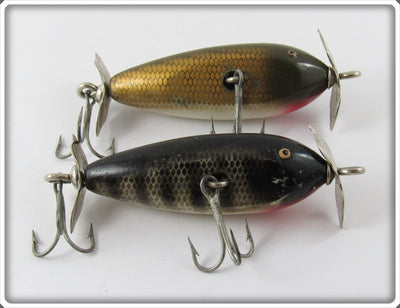 Creek Chub Spinning Injured Minnow Pair: Black Scale & Pikie Scale