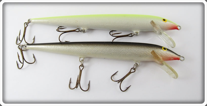 Rapala 7 Inch Original Floating Minnow Pair: Yellow & Black For