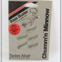 Vintage Bass Buster Chummin' Minnow Fish On Card