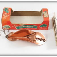 Vintage Buck's Baits Brass Spoonplug Lure In Box 