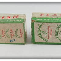 Helin Orange & Black Flatfish Pair In Boxes