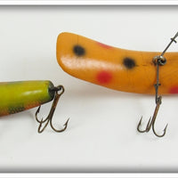 Helin Orange & Black Flatfish Pair In Boxes