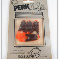Vintage Bass Buster Brown Perk Tail Frogs With Card