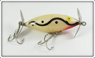 Tackle Industries White Black Snakeline Skip Jack Lure