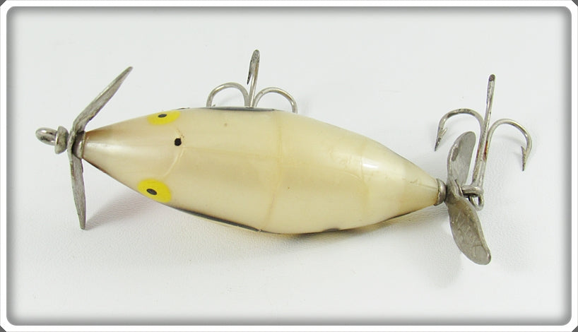 antique fishing lure skipjack Tackle Industries White Black Snakeline Skip Jack Lure For Sale