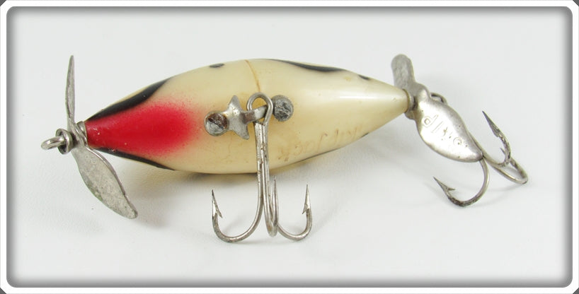 antique fishing lure skipjackebay.com Tackle Industries White Black Snakeline Skip Jack Lure For Sale