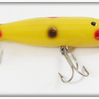 Vintage Creek Chub Yellow Spotted Spinning Darter Lure