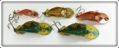 Vintage Buck's Baits Spoonplug Lot Of Five Lures 