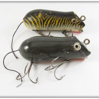 Vintage Creek Chub & Shakespeare Swimming Mouse Lure Pair