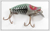 Vintage Heddon Green Shore Midget River Runt Lure