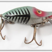 Vintage Heddon Green Shore Midget River Runt Lure