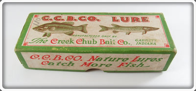 Vintage Creek Chub Silver Flash Midget Darter Empty Lure Box 