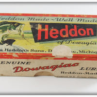 Vintage Heddon Silver Shore Empty Lure Box 