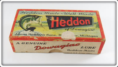 Vintage Heddon Silver Shore Empty Lure Box 