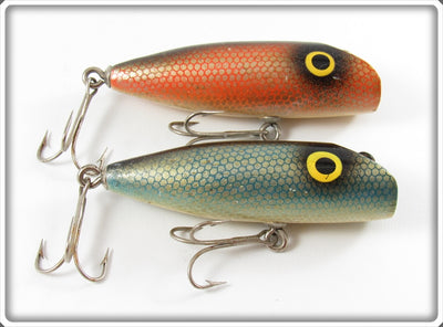 Unknown Red Scale & Blue Scale Millsite Floater Type Pair