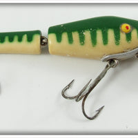 L&S White Body Green Back & Stripes Opaque Eyes Bass Master
